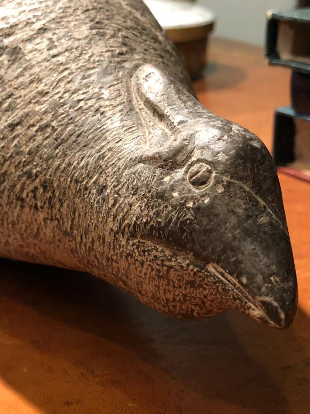 灰陶水鳥壺